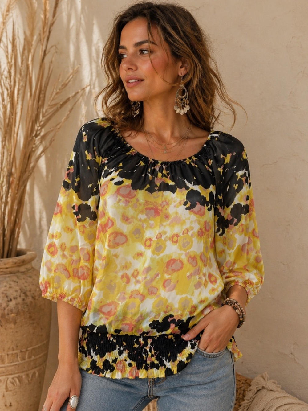 ✨ Anthropologie (Hype) Boho Blouse – Lightweight & Dreamy ✨